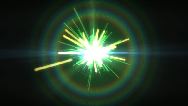 エネルギーチャージ　Y軸回転 緑