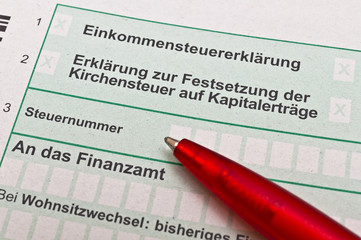 Obraz premium Steuern-Abgaben Finanzamt