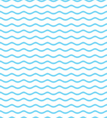 Waves seamless pattern. Vector illustration.