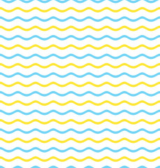 Waves seamless pattern. Vector illustration.