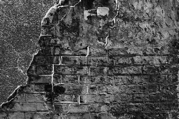 Brick texture with scratches and cracks