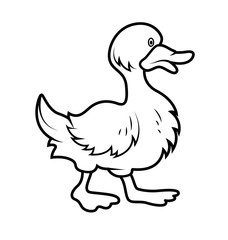 Cartoon Duck Drawing