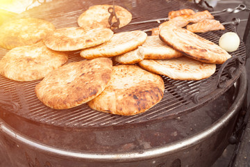 Pita, Arabic bread, soft baked flatbreads