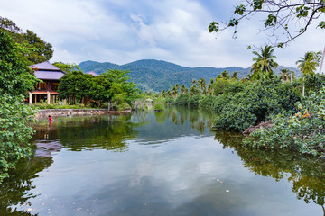 Fototapeta premium Bay on a tropical island
