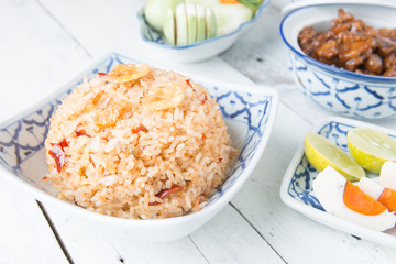 Fried rice with Shrimp paste sauce