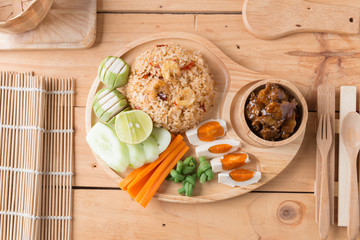 Fried rice with Shrimp paste sauce