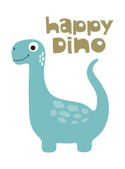 Cute dino illustration