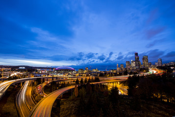 Fototapeta na wymiar Seattle twilight
