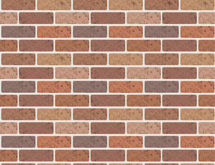 Seamless pattern red brick wall, vector