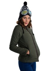 Portrait of woman wearing winter coat