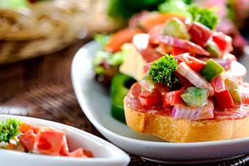 Salami sandwich