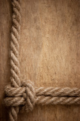 Fototapeta na wymiar frame made of rope