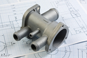 automotive parts and drawing