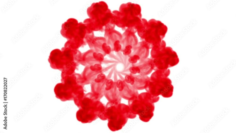 Poster color splatter in water and move in slow motion. use for inky background or backdrop with smoke or i