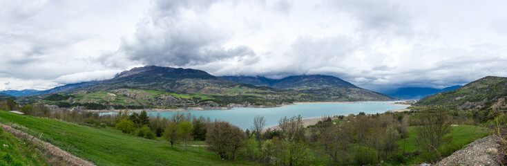 Lake Serre-Poncon in France