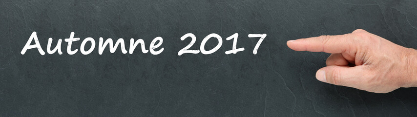 Obraz premium Automne 2017 sur ardoise
