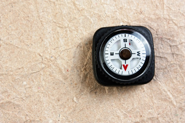 compass on paper