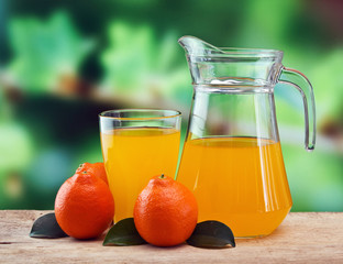 tangerine and juice