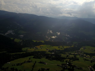 Fototapeta premium Alpen aus der Luft