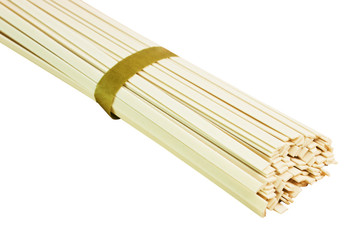 Japanese noodles  isolated on a white background