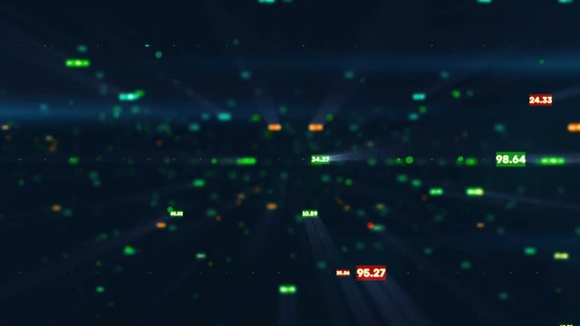 world main commodity price quotes changing stock market with black background upward trend chart . new unique quality busines financial.