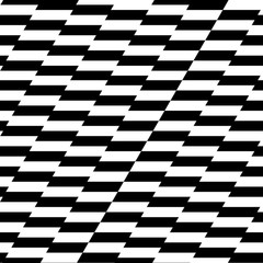 Obraz premium Abstrakcyjny wzór geometryczny w paski, linie. Bezszwowe tło wektor. Czarno-biała tekstura.