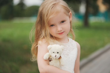 beautiful girl in white dress