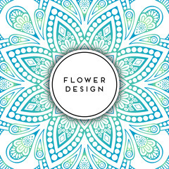 Vector luxury wedding invitation with mandala