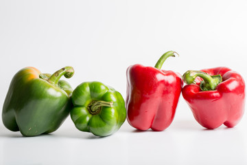 Paprika peppers close up