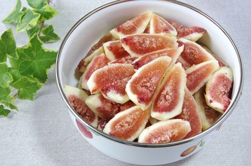 無花果ジャム作り　準備