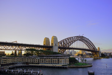 Naklejka premium シドニー ハーバーブリッジ