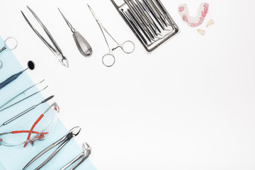 set of dental tools