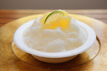 レモンのかき氷