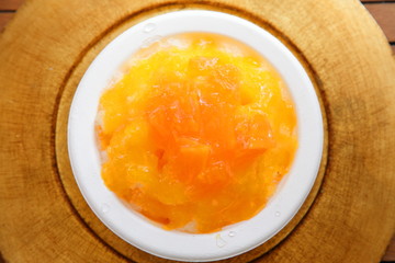 マンゴーのかき氷