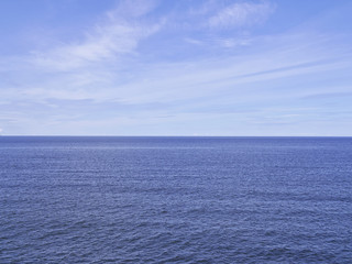 Fototapeta premium Beautiful view over vast blue sea. Natural background.