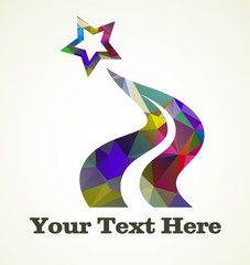 Abstract Star Design Background