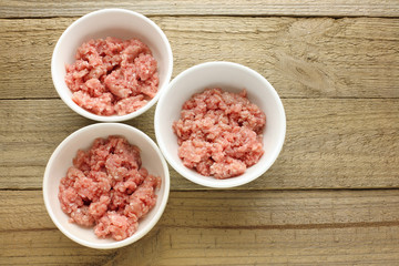 Bowls of Minced Meat