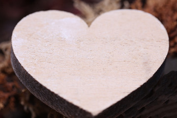 Obraz premium Herz aus Holz