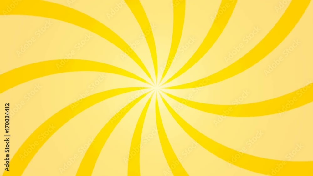 Poster abstract background with animation of sun beams. retro radial background. 3d rendering seamless loop