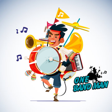 One Man Band" Images – Browse 249 Stock Photos, Vectors, and Video | Adobe  Stock
