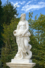 Statue in the garden of Versaille palace France