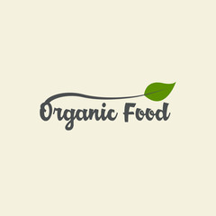 100% organic vector logo design