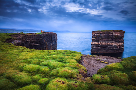 Paysage d'Irlande: Downpatrick Head - Dun Briste - Mayo
