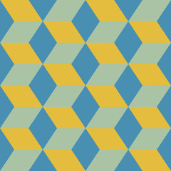 Seamless pattern of geometric shapes