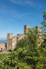 Obraz premium The Romanesque abbey of Sant Pere de Rodes. Girona, Catalonia