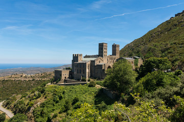 Obraz premium Old Monastery called Sant Pere de Rodes, Catalonia, Spain.