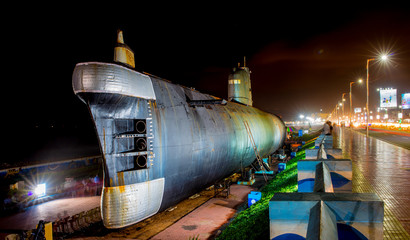 INS kursura is a decommissioned Indian submarine put on display at Visakhapatnam,India