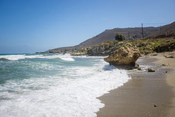 Meerbrandung auf Kreta