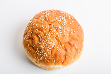 Close up of hamburger bun