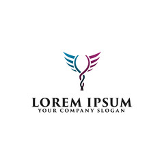 medicine pharmacy logo design concept template